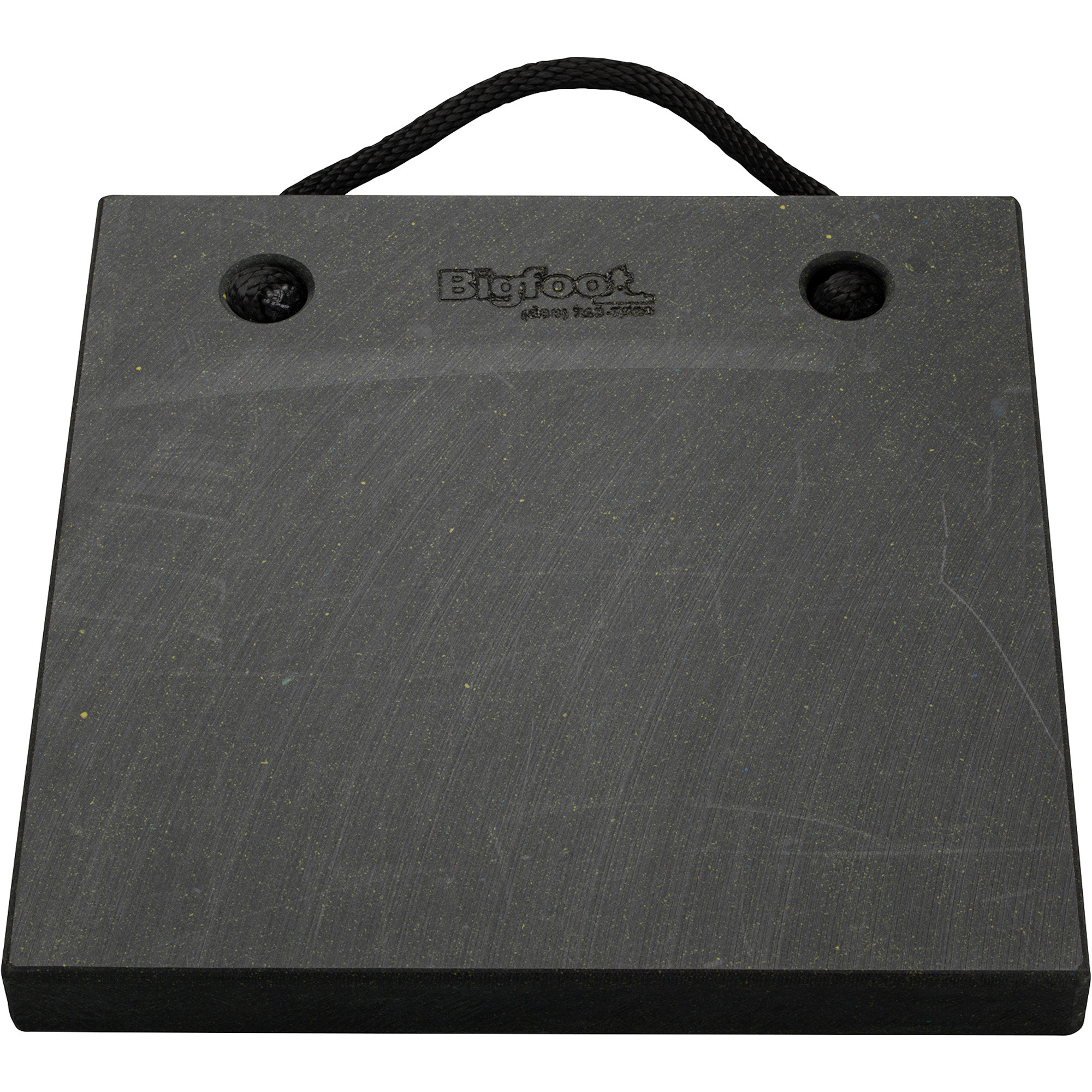 Bigfoot Outrigger Pad, Black Matte, 18in.L x 18in.W x 2in. Thick, Model# P181820
